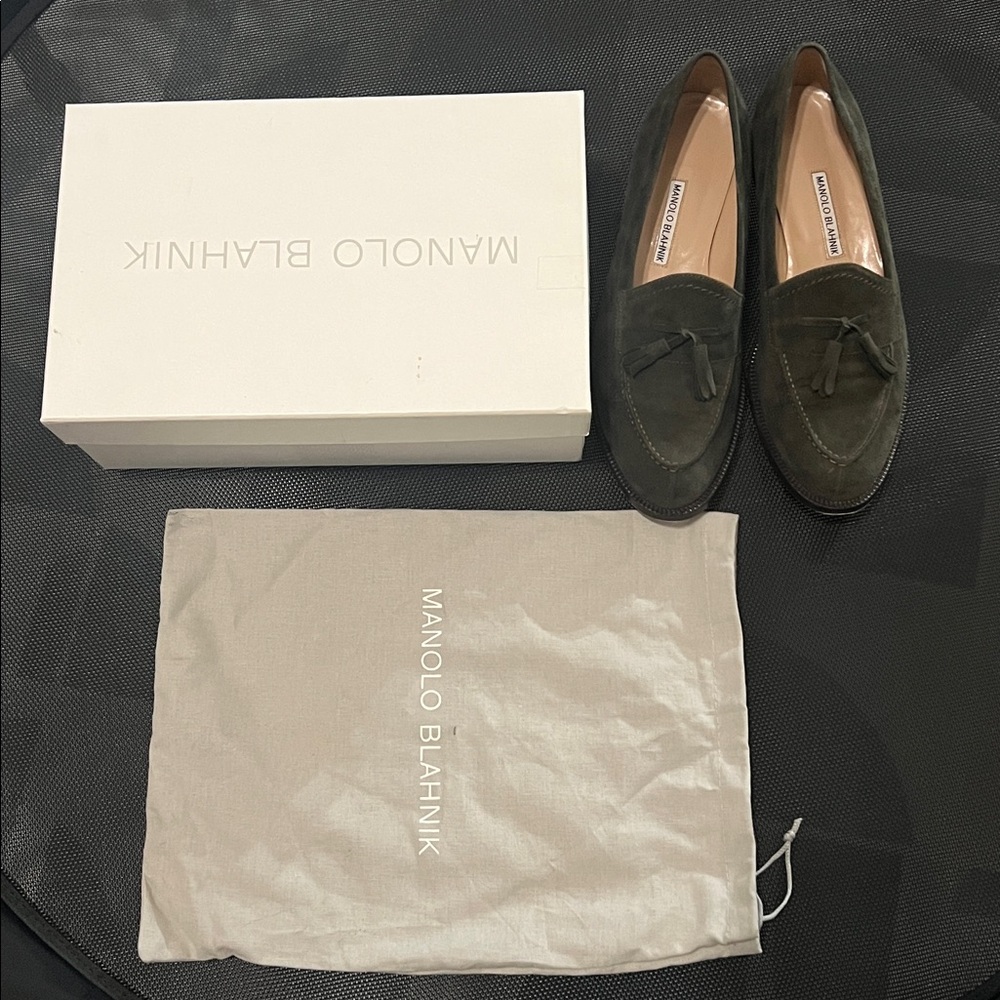 Manolo Blahnik Aldena suede loafers - Picture 5 of 5